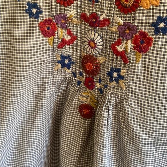 Johnny Was 3J workshop women’s size S floral embroidered shirt top - Picture 4 of 8